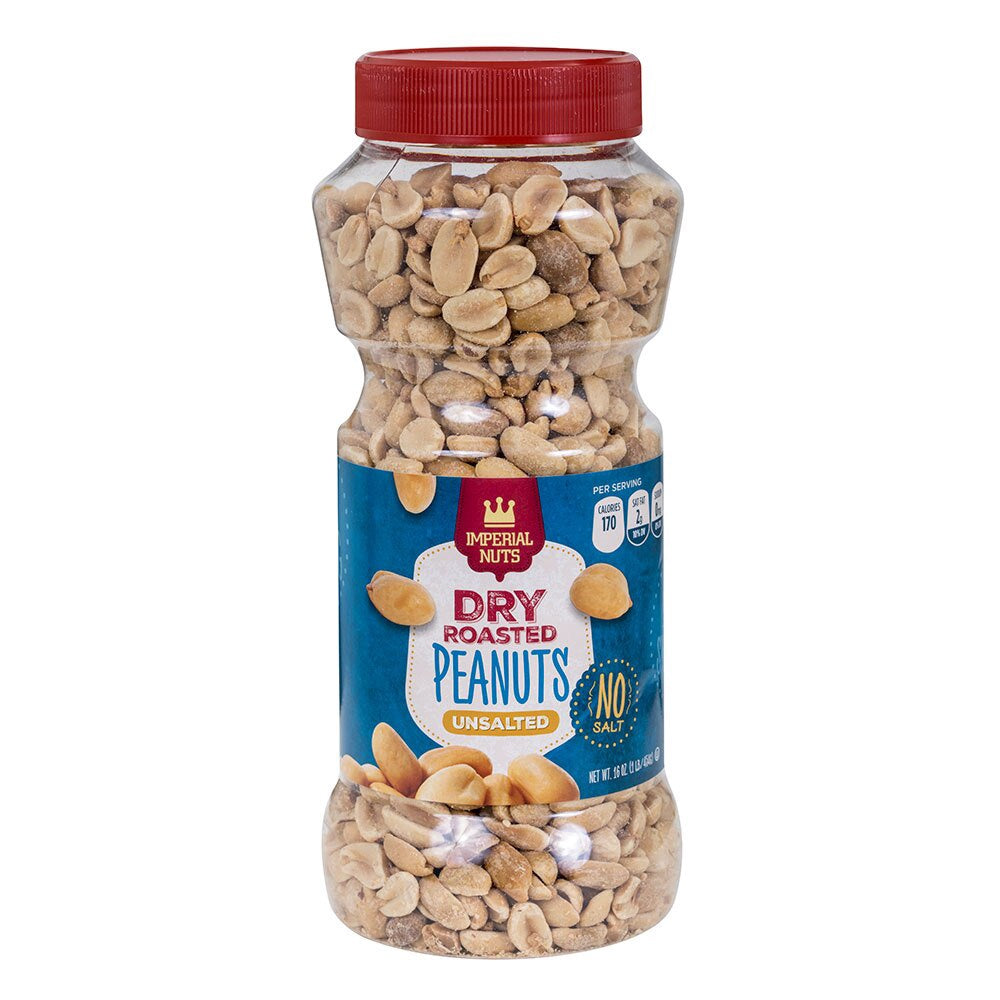 IMPERIAL Nuts Dry Roasted Peanuts Unsalted 16OZ 454G
