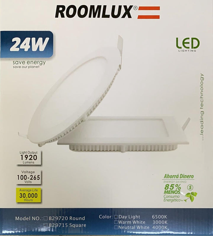 ROOMLUX Light LED Panel 24W Square 6500K B29715