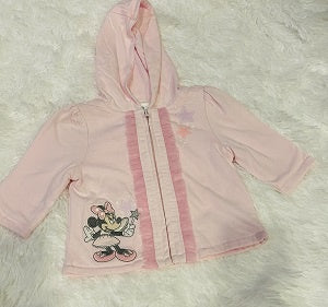 DISNEY Baby Hoodie Girls Pink Minnie