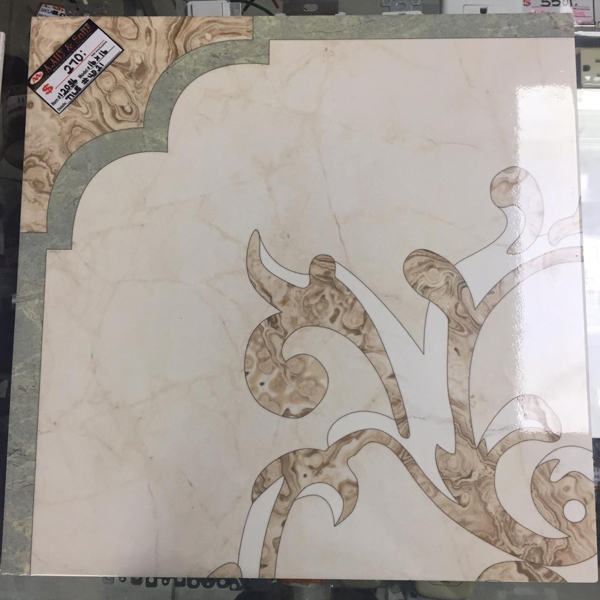 Tile Ceramic 16X16 Design #4021 Glazed