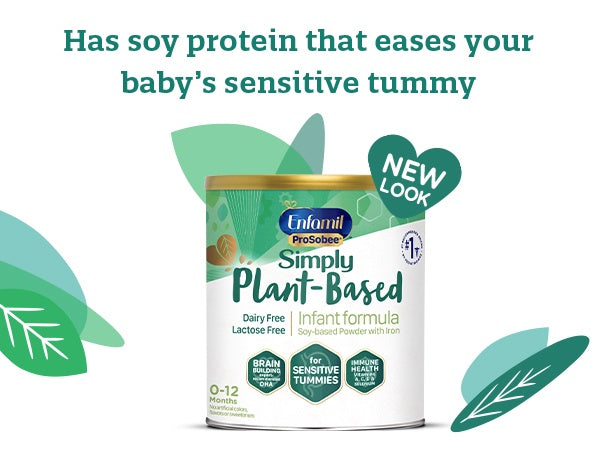MEAD JOHNSON NUTRITION Enfamil Infant Formula Prosobee Simply PLANT-BASED 0-12 Months 12.9OZ 366G