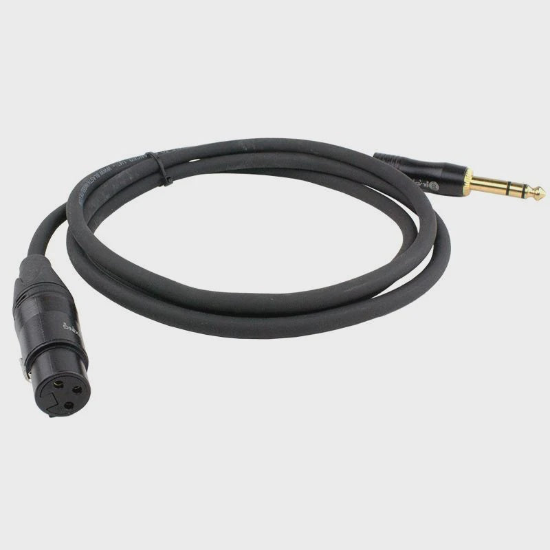 BLASTKING Lead Xlr Female to 1 1/4 Male Stereo 3' CXLRFQ-3 Ibke