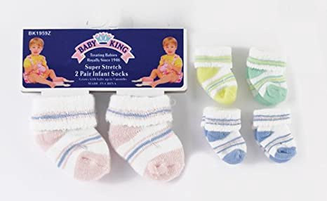 BABYKING Baby Socks BK1959 2PAIR Pack 0-3MONTHS