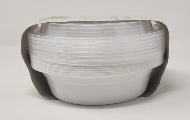 XUELI Food Bowl White with Lid Round 918 7PCS Pack Storage Container 918# Create A Better Life