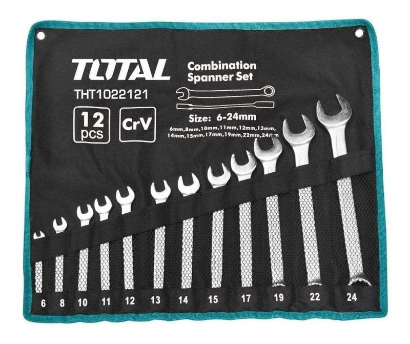 TOTAL Spanner Set 12PCS Combination THT1022122