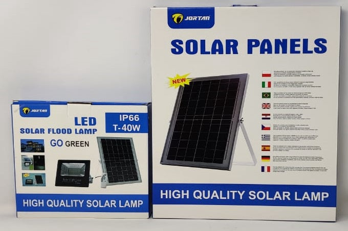 JORTAN Lamp LED Solar Flood T-40W 6500K IP66