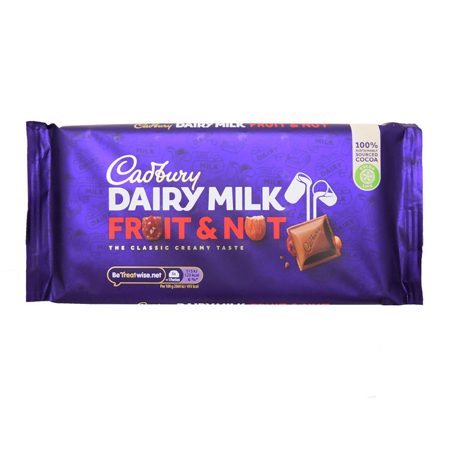 CADBURY Dairy Milk Fruit & Nut Chocolate 200G