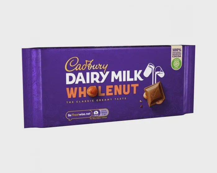 CADBURY Dairy Milk Wholenut Chocolate 180G