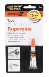 EVER BUILD Superglue Tube All Purpose STICK2 3G