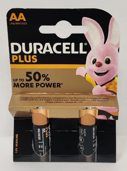DURACELL Battery Size Aa Plus Alkaline 2PCS Pack LR6/MN1500