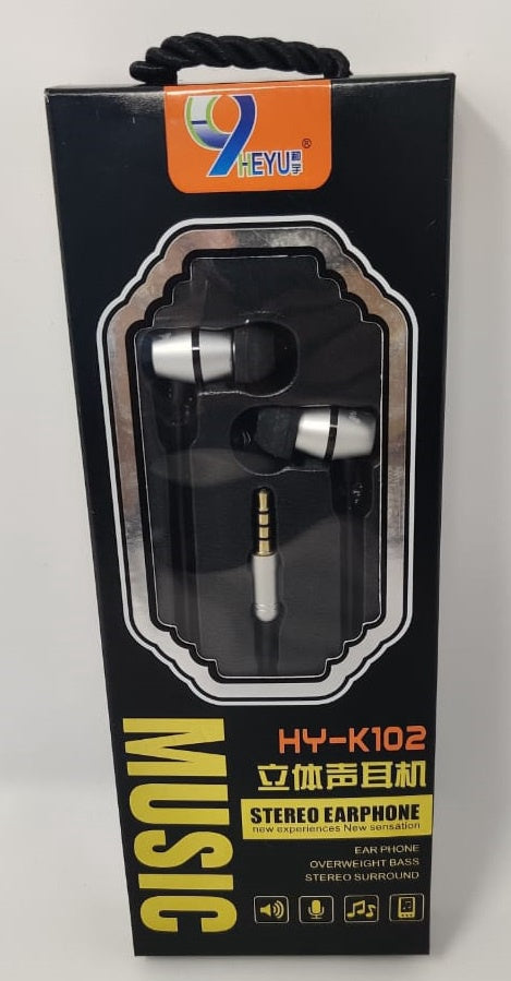 HEYU Earphones with Mic HY-K102