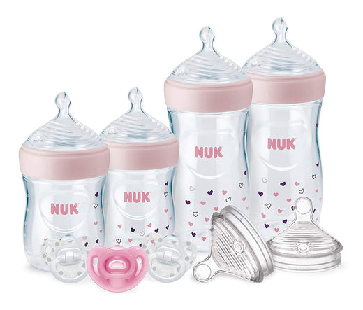 NUK Baby Simply Natural Bottles with Safetemp, Gift Set, 0+ Months