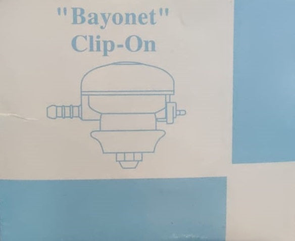 Shell Gas Adapter Bayonet Clip on Blue & White Box