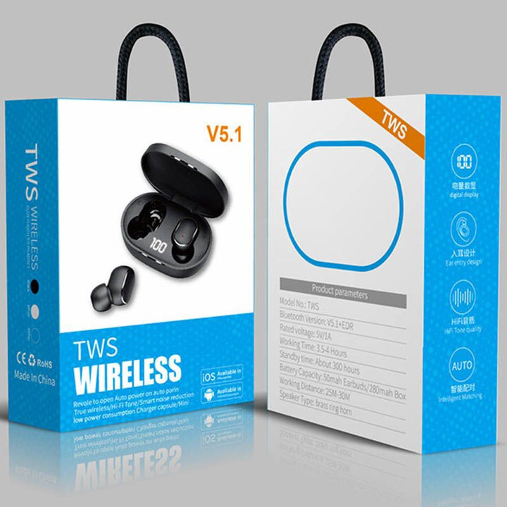 GENERIC Earpiece Bluetooth V5.1 Tws Earbuds with Charging Case