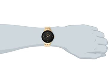 ARMITRON Watch Men's 20/4952 Diamond Black Dial Gold Bracelet