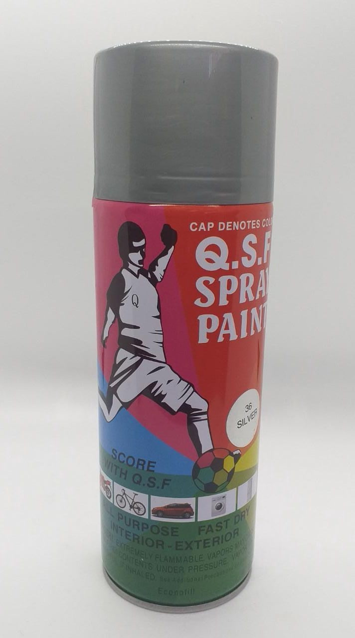 Q.S.F Tin Spray Paint Silver #36