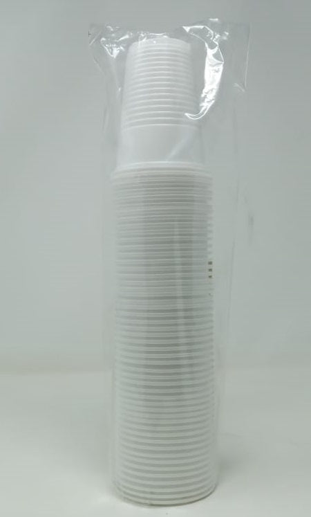Party Cups 7OZ 200ML 50PCS Pack White Plastic Strong