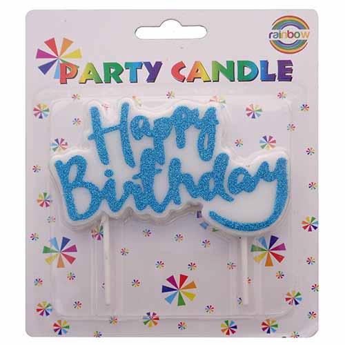 Party Birthday Candle Glitter HPZP0064