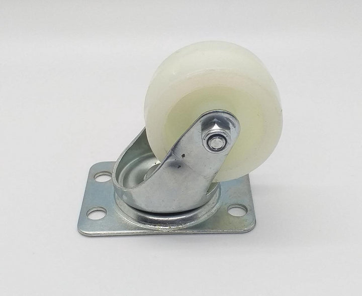 Wheel Coaster 1 1/2" Swivel White