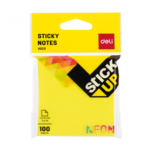 DELI Stationery Sticky Notes A023 02 Stickup 100PCS Single Pack