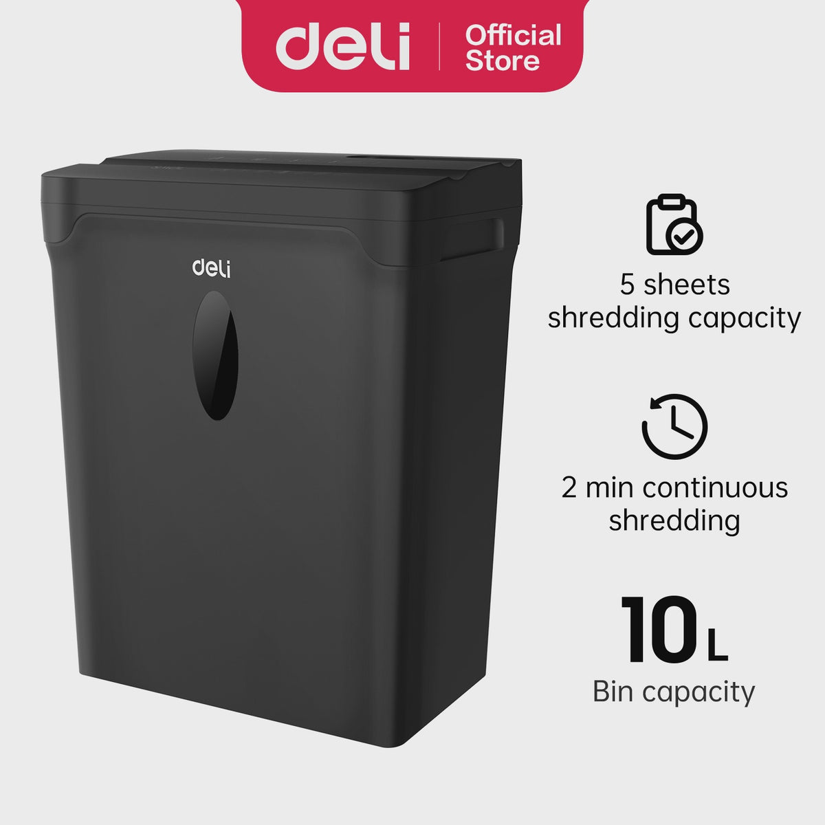DELI Stationery Paper Shredder T014