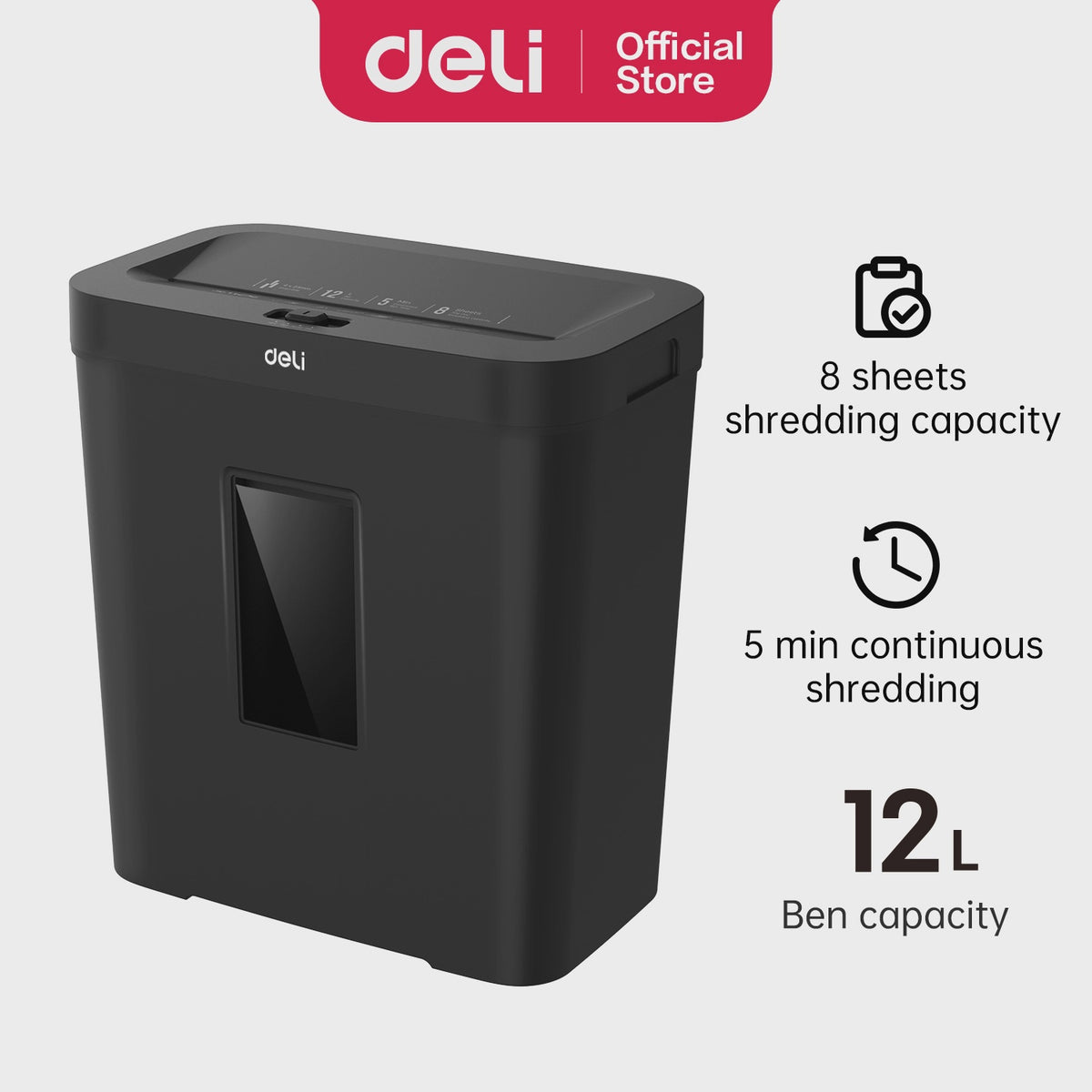 DELI Stationery Paper Shredder T021