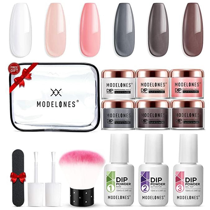 MODELONES Nail Dip Powder Kit Starter 6 Color