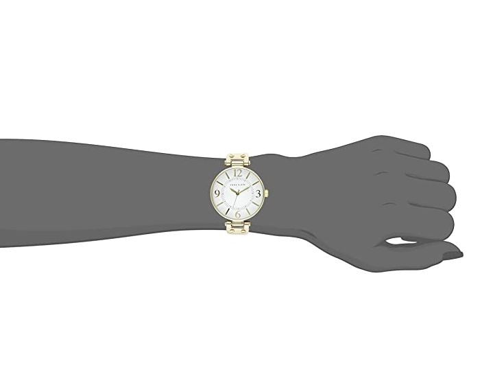 ANNE KLEIN Watch Women 109168WTWT Round Dial Leather Strap