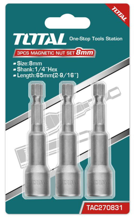 TOTAL Magnetic Nut Set 5/16" UTAC270831