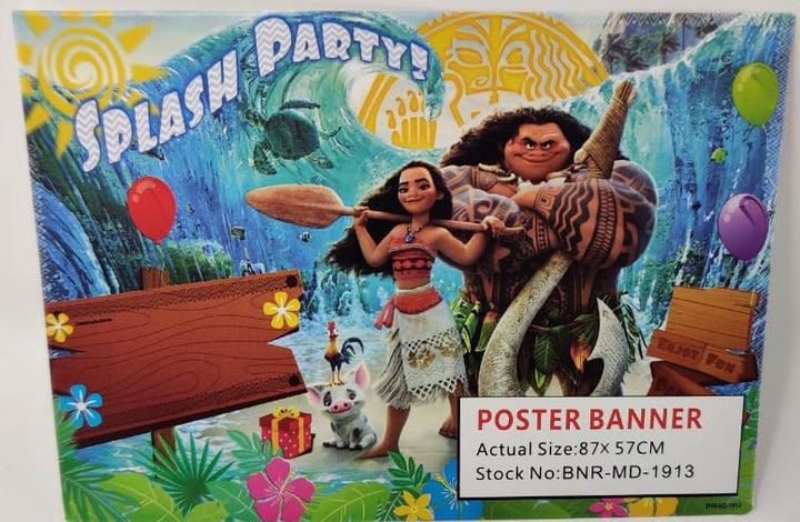Party Banner Poster Characters Part 190 Background / Moana