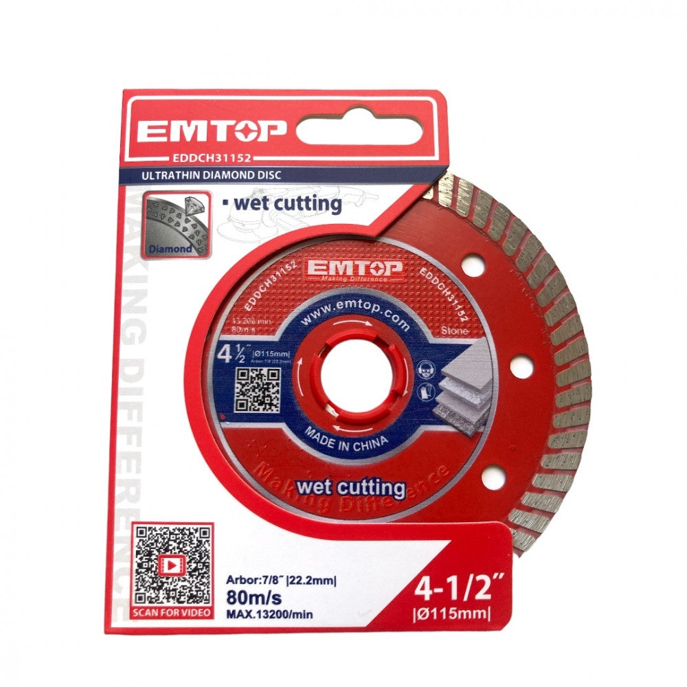 EMTOP Disc 4 1/2" Diamond EDDCH31152 115MM