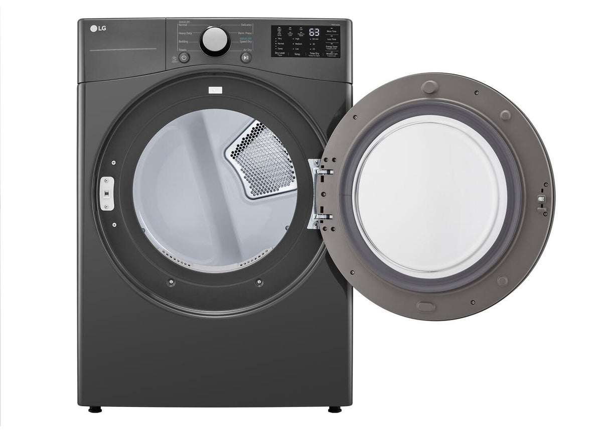 LG Dryer DLE3470M Electric Middle Black 7.4CF
