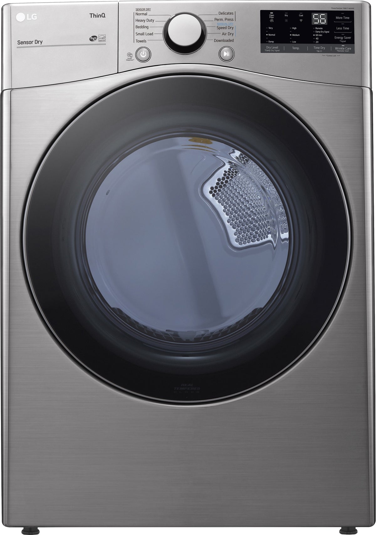 LG Dryer DLG3601V Gas 7.4CF English Panel