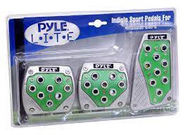 PYLE Car Pedal Lite PLPDM3GR Green Manual with Light