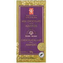 PRESIDENT CHOICE Pc Milk Chocolate with Almonds 34% Cocoa Belgium 100G