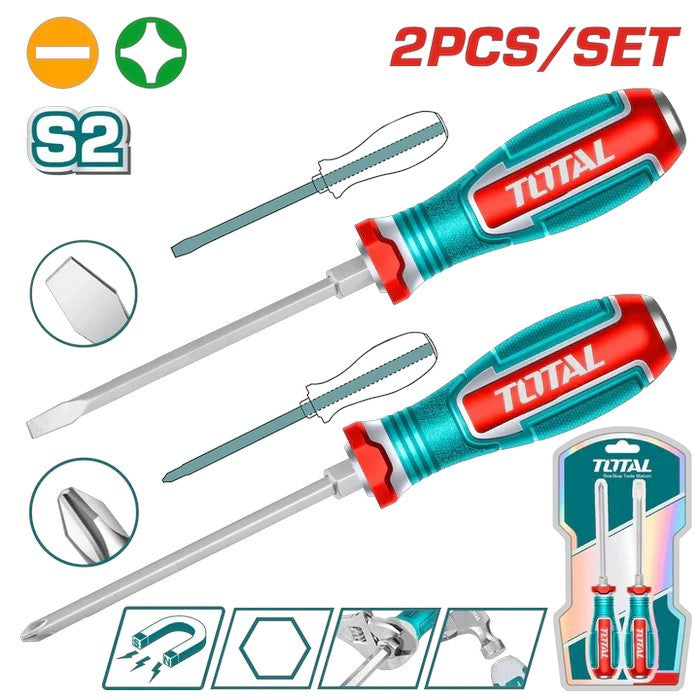 TOTAL Screwdriver Set 2PCS TGTST0206
