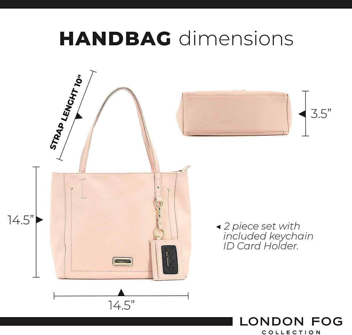LONDON FOG Bag Satchel Quendi Large