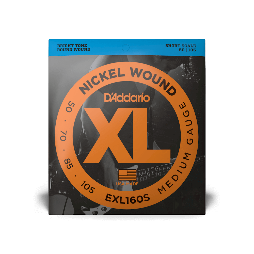 D'ADDARIO RICO Guitar String D'addario Nickel Wound EXL160S 50-105 Xl Medium Guage Short Scale