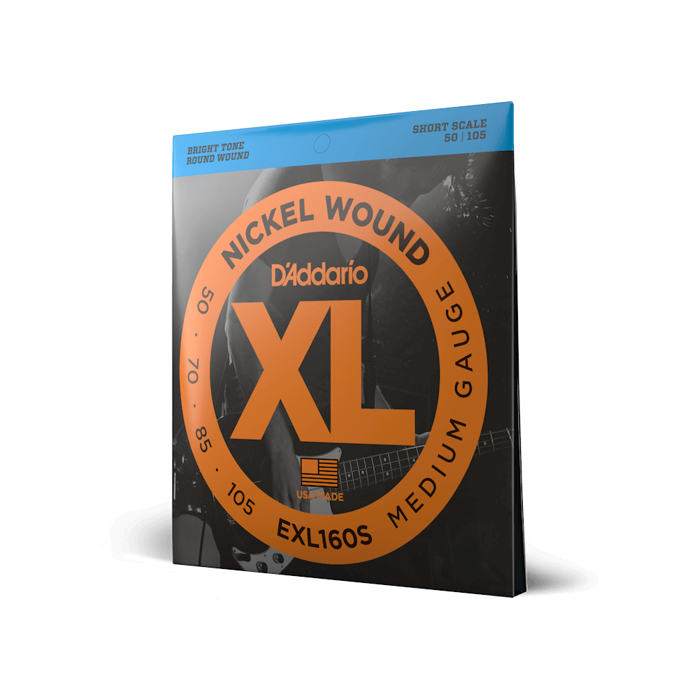 D'ADDARIO RICO Guitar String D'addario Nickel Wound EXL160S 50-105 Xl Medium Guage Short Scale