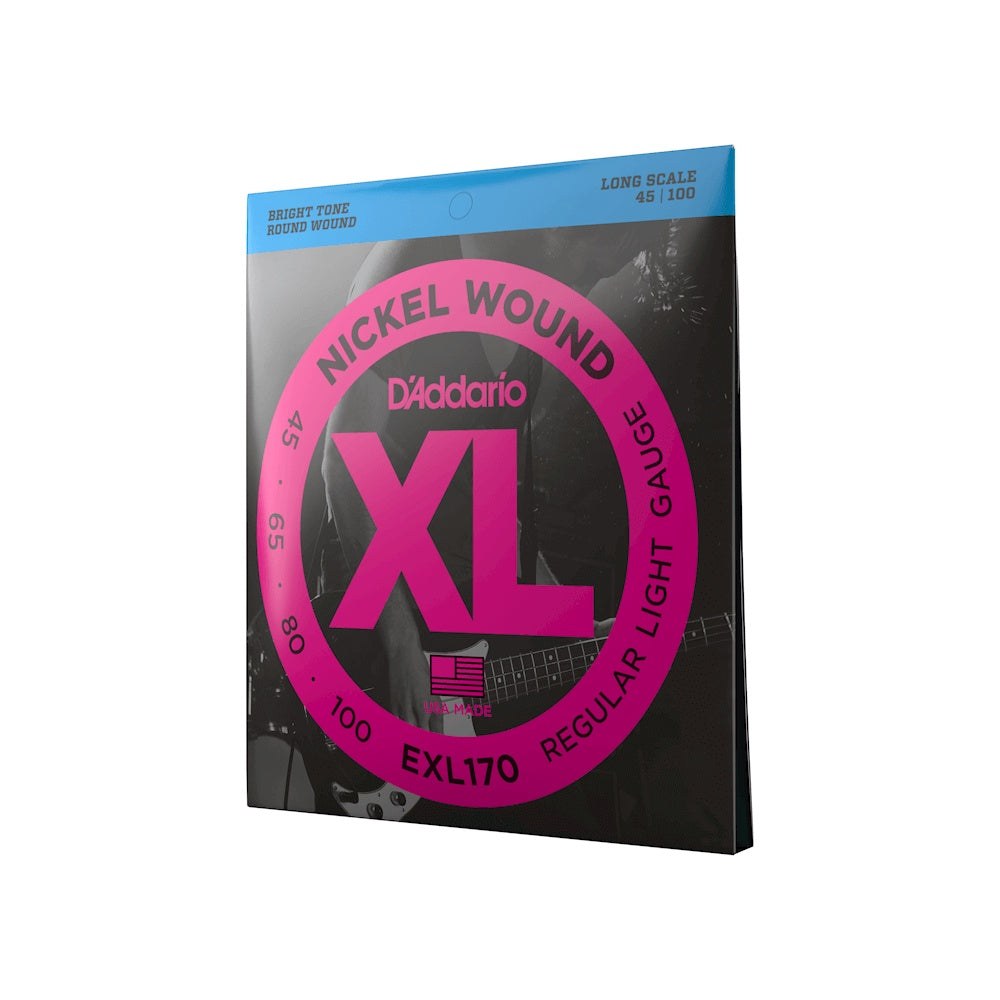 D'ADDARIO RICO Guitar String D'addario Nickel Wound EXL170TP 45-100 Xl Regular Light Guage Long Scale