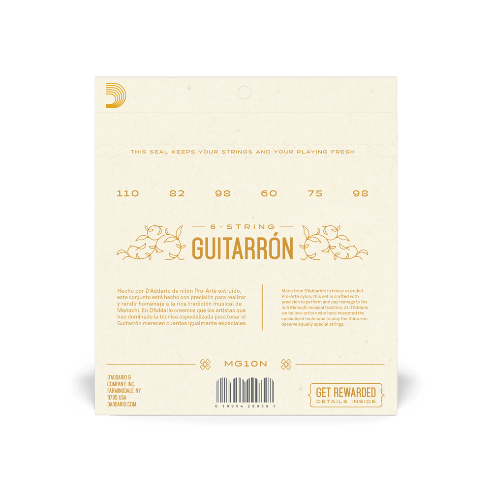 D'ADDARIO RICO Guitar String D'addario Guitarron MG10N Normal Tension