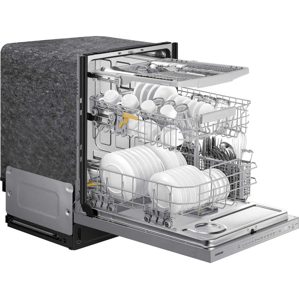 SAMSUNG Dishwasher DW80BB707012AA Bespoke White Glass