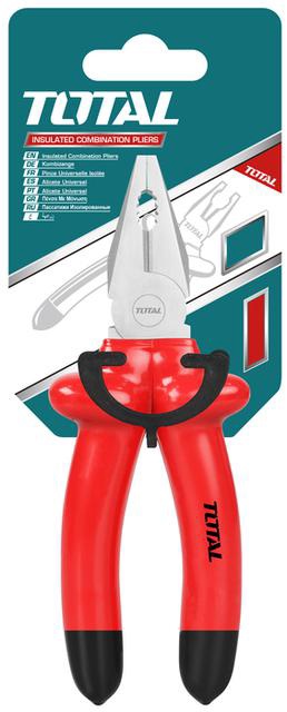 TOTAL Pilers 7" THTIP171 Red Insulated Combination