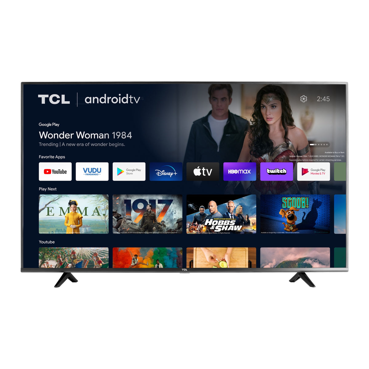 TCL Television 55" 55S434 Smart LED Android TV