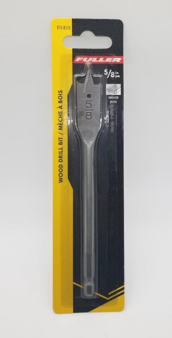 FULLER Drill Bit Flat Wood 5/8" 810-8510