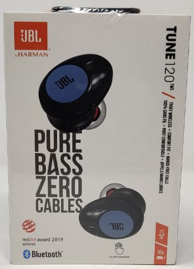 GENERIC Earpiece Bluetooth Tune 120 Tws with Charging Case Pure Bass Zero Cables