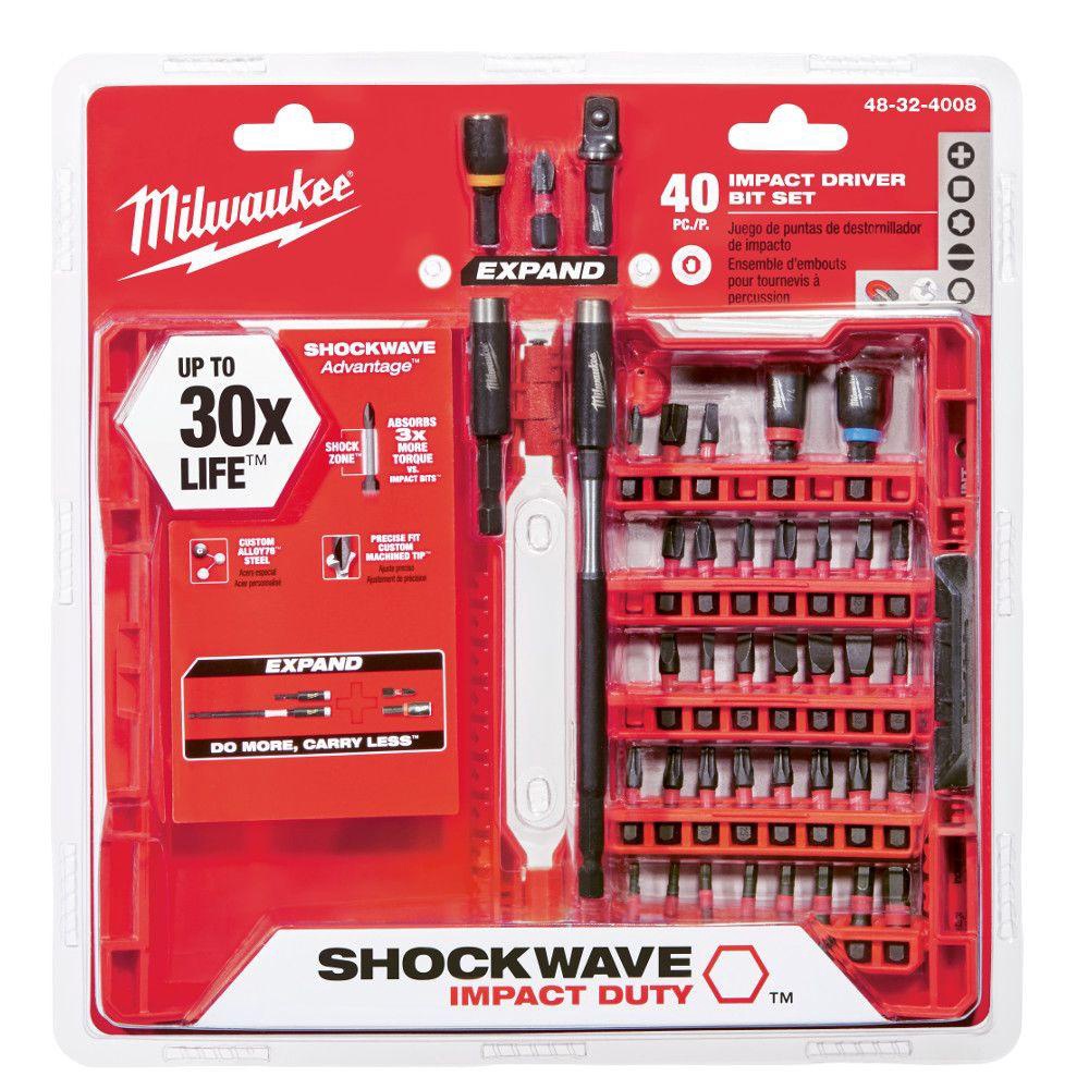 MILWAUKEE Impact Driver Bit 40PCS 48-32-4008
