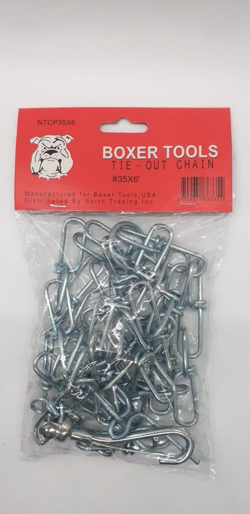 BOXER Dog Chain #35X6' NTCP35X6 Pawbie Pets