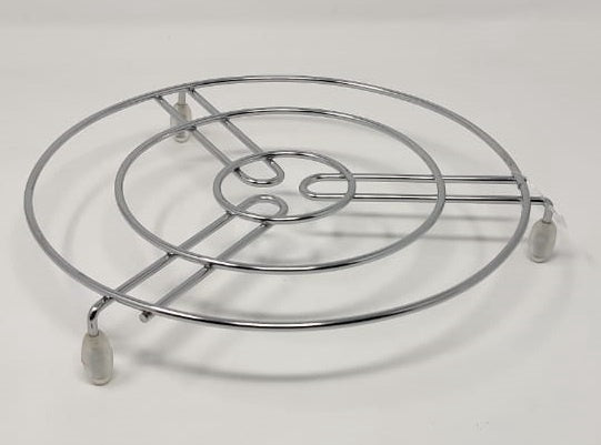 GENERIC Pot Rest Round Stainless Steel B003 with Clear Rubber Foot B-001