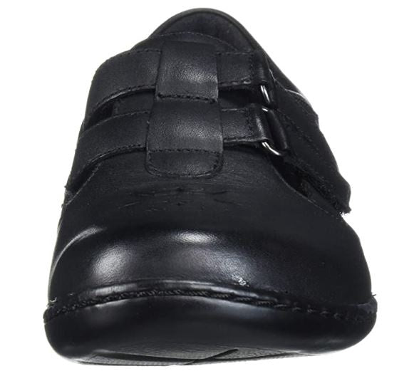 CLARKS Footwear Women's Ashland Harbor Loafer Black Leather